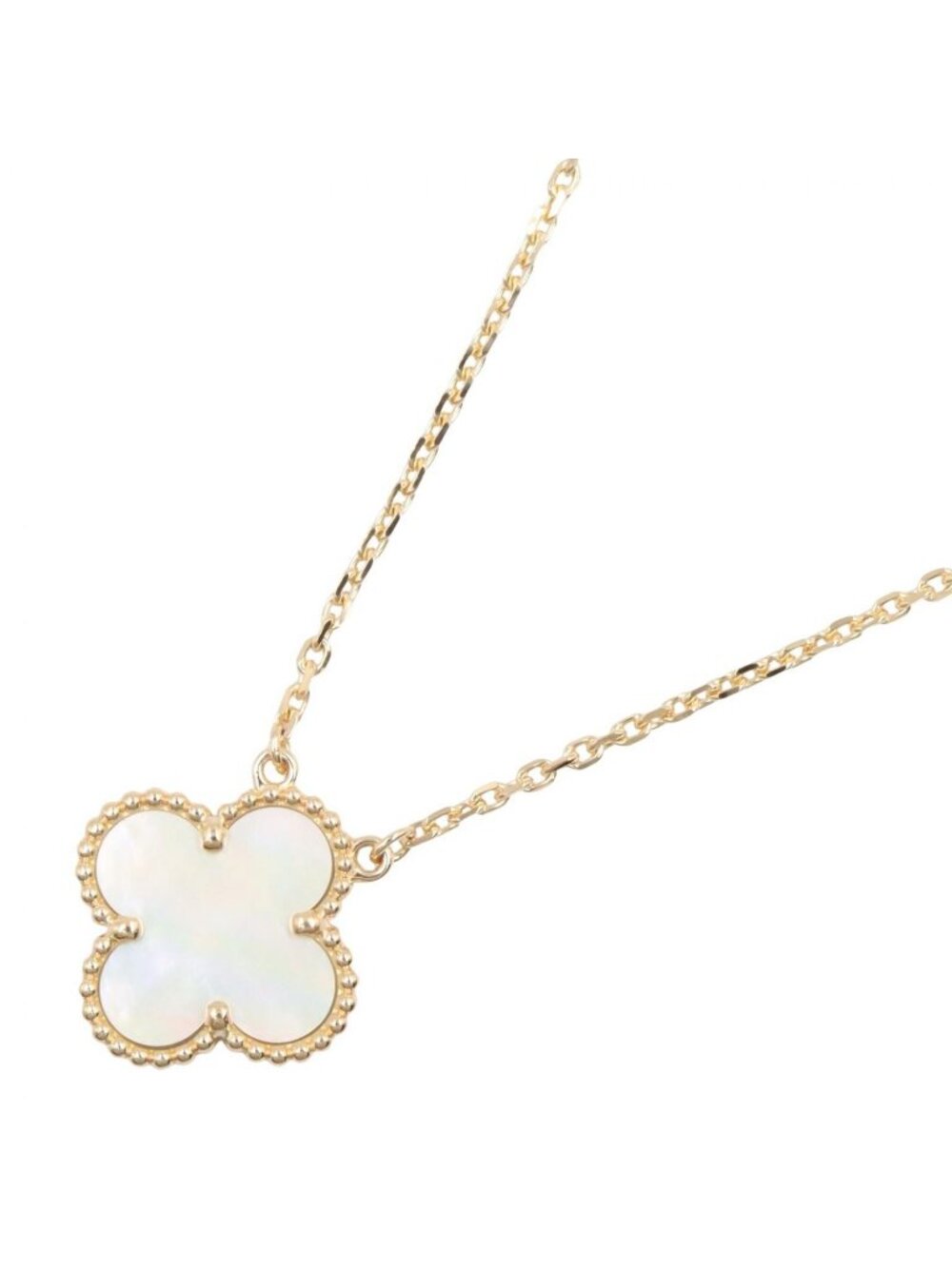 Van Cleef & Arpels Necklace Vintage Alhambra Mother of Pearl 41.5 18k